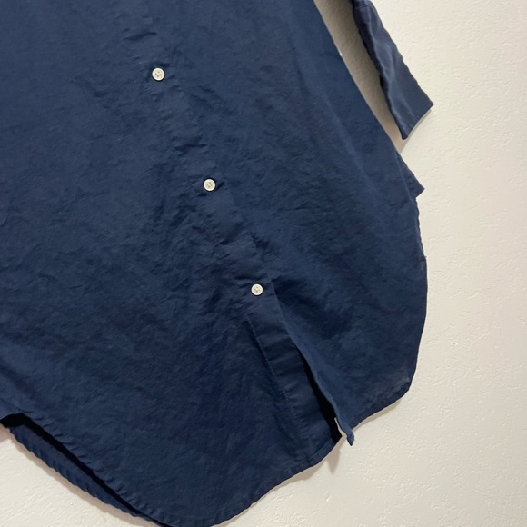 J. Crew beachware linen cotton blend beach shirt dress size XXS - Picture 8 of 15